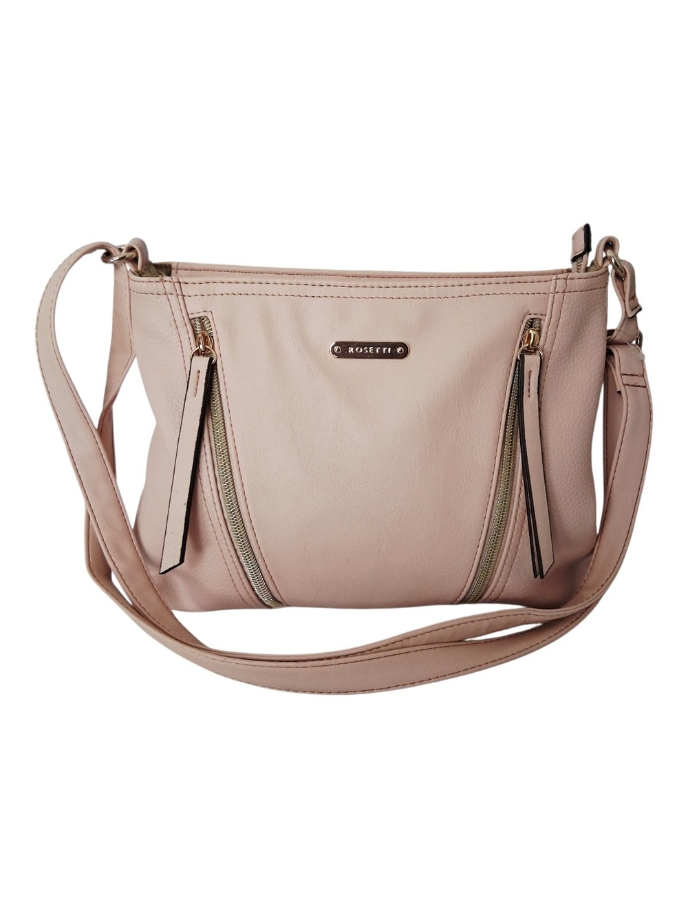 Rosetti Womens Blush Powder Pink Y2K Cargo Chic Romantic Casual Shoulder Purse